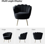 HULALA HOME Modern Velvet Accent Chair - Image 3