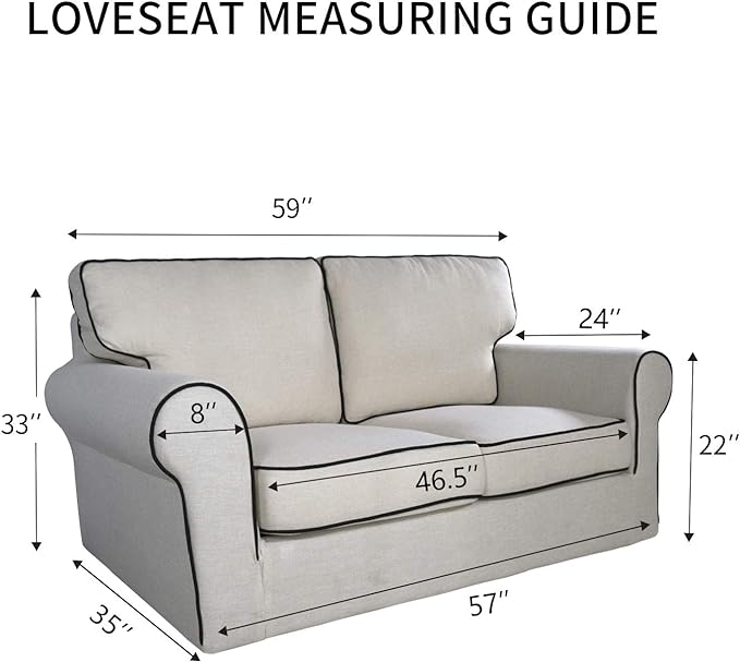 PureFit Stretch Loveseat Covers Fleece Couch Covers - Image 6