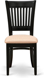 East West Furniture ANVA5-BLK-C 5 Piece Dining Room Furniture Set Includes a - Image 11