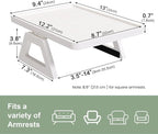 Couch Arm Tray, Bamboo Folding Sofa Tray, Sofa Armrest Trays Clip-On Couch Desk - Image 5