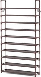 VTRIN 10 Tiers Shoe Rack Tall Large Capacity Wide Shoe Organizer Sturdy Shoe - Image 8