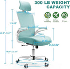 Mimoglad Office Chair, High Back Ergonomic Desk Chair - Image 7