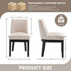 RIVOVA Modern Dining Chairs Set of 6 Comfortable Dining Room Chairs - Image 2