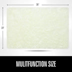 LOCHAS 2x3 Area Rugs Cream Fluffy Living Room Carpets - Image 2