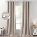 MIULEE 100% Blackout Linen Curtains by MIULEE