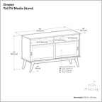 SIMPLIHOME Draper TV Stand - Image 13