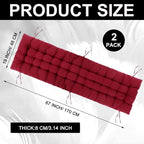 Bucherry 67 x 19 Inch Chaise Lounge Cushions Soft Lounge Chair Cushion Gravity - Image 2