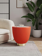 Manhattan Comfort Anderson Modern 18" Round End Table 2.0 | Ceramic Marble - Image 2