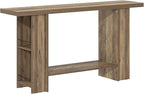 FOLUBAN 53 Inch Long Entryway Table, 2-Tier Wood Console Table - Image 9