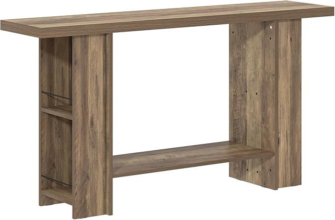 FOLUBAN 53 Inch Long Entryway Table, 2-Tier Wood Console Table - Image 9