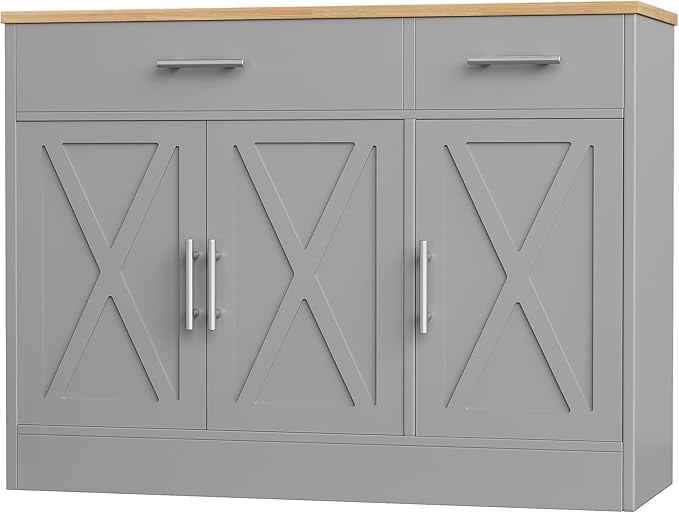 Shintenchi Modern Farmhouse Sideboard Buffet Cabinet by Shintenchi%7CFurnitureMadeforRealLife