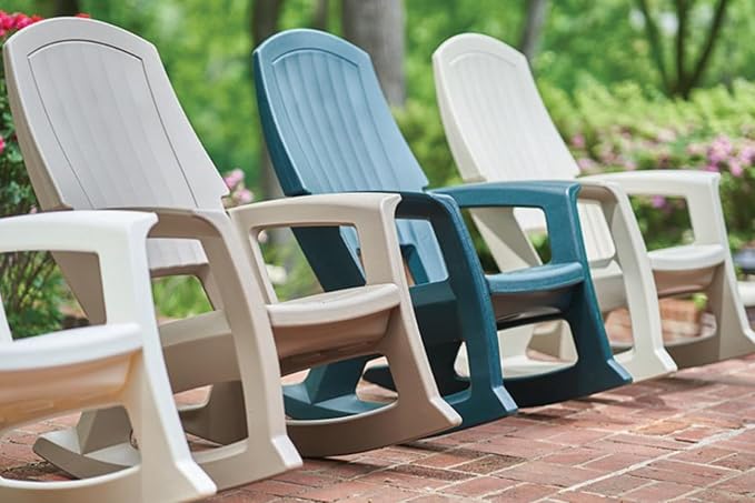 Semco Plastics Rockaway Heavy Duty All Weather Outdoor Rocking Chair - Image 5