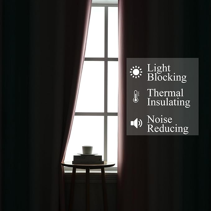 Pink and Teal Ombre Blackout Curtains - Image 3