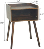 MaxSmeo Nightstand, Mid Century Modern Side Table Bedroom - Image 2
