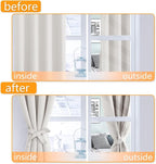 Blackout Curtains for Bedroom, 52 * 30 Length, Ivory | Thermal Insulated & - Image 5