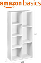 Amazon Basics 7 Cube Organizer Bookcase, Storage Shelf - Image 3