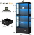 Lamtor Display Cabinet with Glass Doors - Image 2