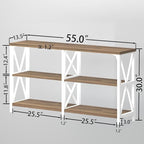 LVB Farmhouse Entryway Table, Industrial Wood Sofa Table - Image 2
