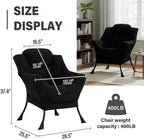 Lazy Chair, Modern Soft Reading Chair Accent Contemporary Sofa Chair - Image 3