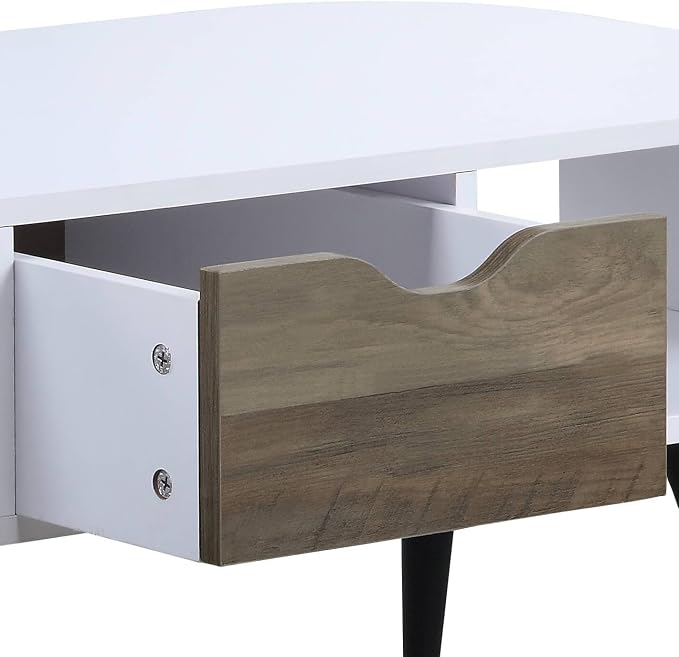 Modern Coffee Table 44 in, Sturdy Metal Frame Center Table - Image 5