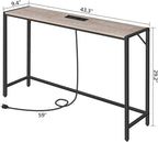 MAHANCRIS Console Table, Narrow Sofa Table, 43.3” Entrance Table - Image 3