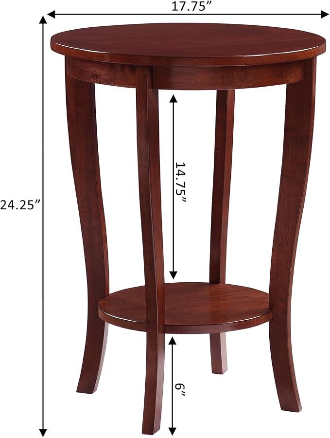Convenience Concepts American Heritage Round End Table - Image 3