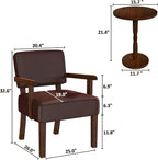 FAGAGA Accent Chair, PU Leather Living Room Chairs Oversize - Image 2