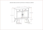 SIMPLIHOME Draper Storage Cabinet - Image 3