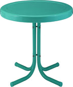 Crosley Furniture Griffith Weather Resistant Retro Metal Outdoor Side Table by CrosleyFurniture
