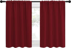 NICETOWN 30 inch Curtains for Small Windows, Thermal Insulated Privacy Short - Image 2