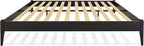 Bme Dinkee King Platform Bed Frame Wood 15 Inch - Image 4