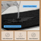 GORILLA GRIP Waterproof Traffic Guard Door Mat, 2 Pack, Indoor Outdoor Heavy - Image 5