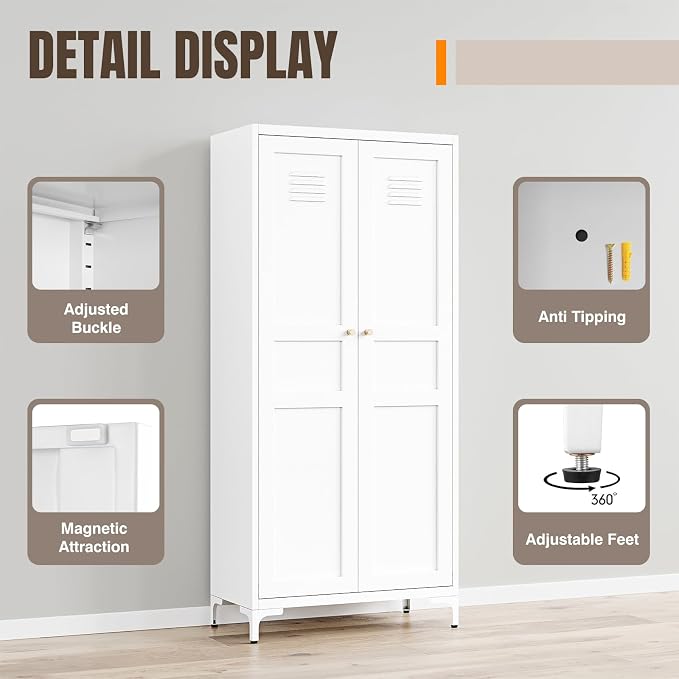 Yizosh Metal Storage Cabinet - Image 4