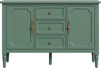 FansaFurn Green Storage Cabinet, Mid-Century Buffet Cabinet - Image 9