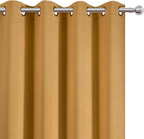 Blackout Curtains 52 x 84 inches Long Mustard Yellow Curtains Set of 2 Panels - Image 6