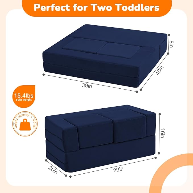 MeMoreCool Convertible Modular Kids Couch – Foam Toddler Sofa - Image 3
