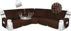 HDCAXKJ 100% Waterproof Reclining Sectional Couch Covers L Shape Recliner Sofa by HDCAXKJ