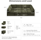 mopio Oversized Modular Sectional Sofa - Image 2
