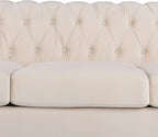 AVZEAR 3 seat Sofa, Velvet Living Room Large Modern Chesterfield Fabric Modern - Image 7