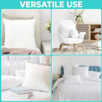 QUBA LINEN Throw Pillow Inserts, 12x12 Inches - Image 5