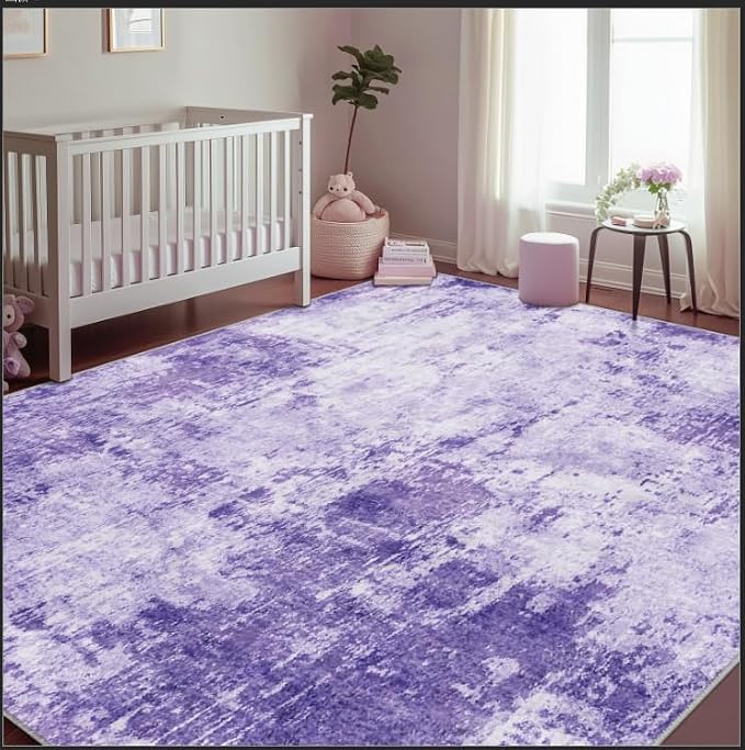 RELEANY Washable Square 8'x8' Area Rug - Image 6