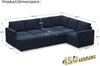 Belffin Modular Sectional Sleeper Sofa - Image 2