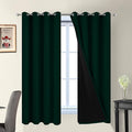 Yakamok Pine Tree Green 100% Blackout Curtains 63 Inches Long 52" Wide | by Yakamok