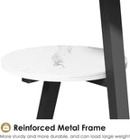 BEWISHOME Round End Table Marble Side Table - Image 7