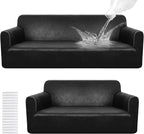 Peryiter 2 Pcs Sofa Covers Couch and Loveseat Covers Set Stretch Sofa Slipcover by Peryiter