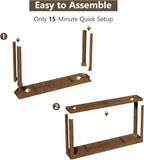 Solid Wood Console Table 63", Farmhouse Sofa Table - Image 9