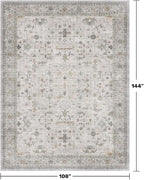 Large Light Gray & Sage 9x12 Living Room Rug - Image 2