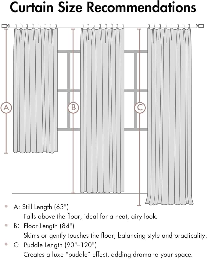 MIULEE Cafe Brown Pinch Pleated 100% Blackout Linen Curtains 40x102 Inches | - Image 9
