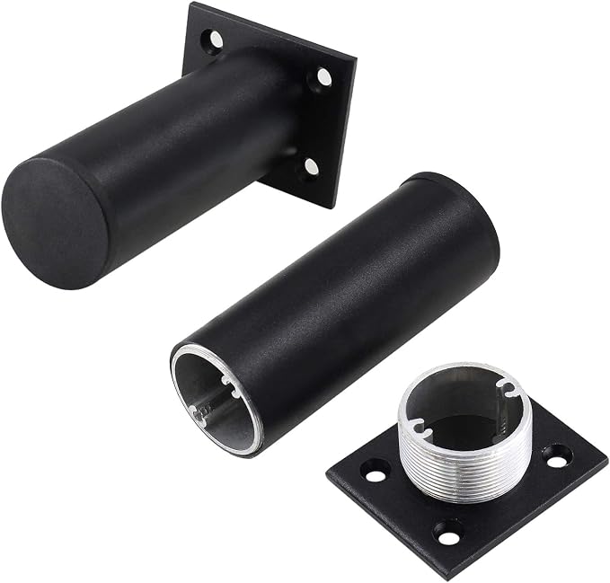 Set of 4 Furniture Legs 4 Inch, Adjustable Aluminum Alloy Cabinet Legs - Image 2