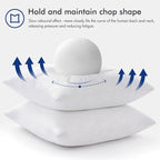 MIULEE 12x20 Pillow Inserts, Double-Layer Down-Proof Cotton Cover, Decorative - Image 5